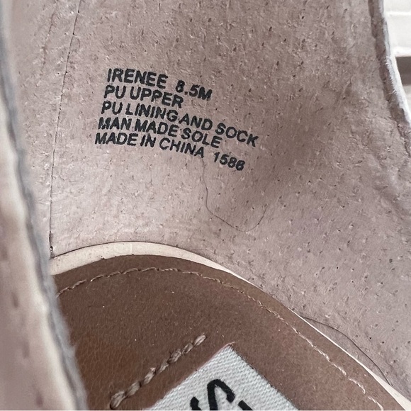 Steve Madden Irenee Open Toe Heeled Sandals, Croc Bone/Cream Block Heel, 8.5 - Picture 7 of 9